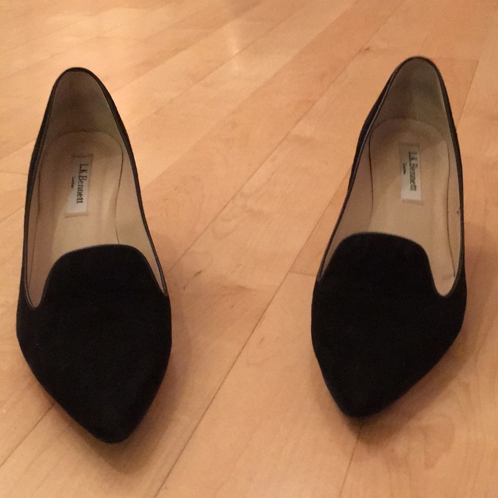 l.K Bennett pumps black in suede